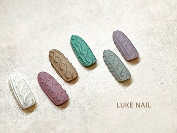 ルークネイル 恵比寿店(LUKE NAIL)/ニットネイル　秋冬　トレンド