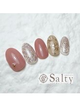 ネイルアンドアイラッシュサロン ソルティ 寺田町(salty)/フラワーネイル