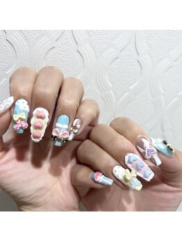 アース 豊橋店(HAIR & MAKE EARTH)/ヴェネロペ風 お菓子ネイル
