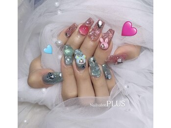 プラス(PLUS)/ピンク埋め尽くし