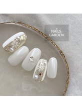 ネイルズガーデン(NAILS GARDEN)/ホワイトネイル