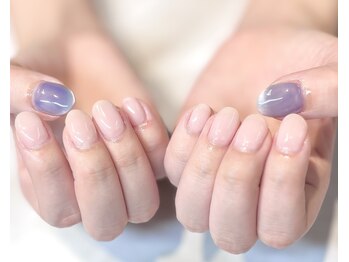 ルヒアネイル イオン戸畑ショッピングセンター店(Ruhia Nail)/ワンカラー＋マグネットネイル