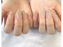 バーガンディ(BURGUNDY)/グラデーションネイル