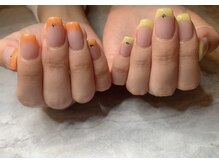 エンジェリック カラーズ(Angelic colors)/ビタミンカラー　フレンチネイル