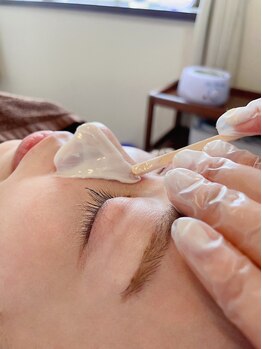 ナチュラルビューティーサロン スピカ(natural beauty salon spica)の写真/美容成分を入れ込みながら産毛や角質も取り除く！【ライススキンケアワックス¥7700】パック付で引き締め♪
