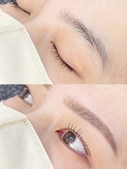ウユ 上尾店(uu)の写真/【アイブロウWAXスタイリング(shuuemura商品使用)¥4500】アイブロウ+まつげパーマ¥8000◎メイクも時短に。