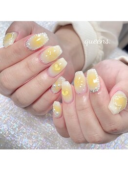 クイーンズビューティーサロン 歌舞伎町店(Queen's beauty salon)/長さだしハート パラジェル