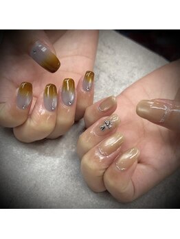 ネイルサロンファストネイルプラス 新宿店(FAST NAIL PLUS)/2025秋ネイル【アシメネイル】