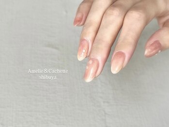 アメリアンドカシェット(Amelie&Cachette)/ニュアンスネイル:aoi