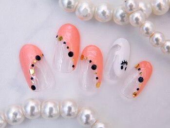 ティアリーネイル コレットマーレ店(Tiary Nail)/斜めフレンチ