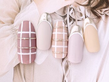 ネイルサロンフォーユー(for u)/チェックネイル￥8980