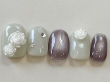 ネイルメゾン 天神店(NAIL MAISON)/ちゅるんマグ薔薇¥9000