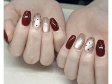 #シンプルデザイン#シンプル#赤ネイル