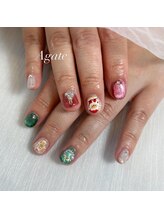 アゲート(Agate)/クリスマスネイル