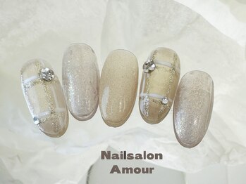 アムールユシマテン 上野湯島店(Amour)/ キラキラ秋のネイルコース¥7980