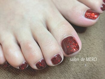 サロン ド メルシー(Salon de MERCI)/foot☆ラメホロ