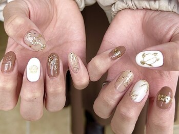 リネイル(Re: nail)の写真/【トレンド×こだわりアート】持ち込みアート大歓迎！綺麗めワンホン・手書きアートやキャラデザインも◎