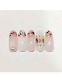 カラーシェルネイル