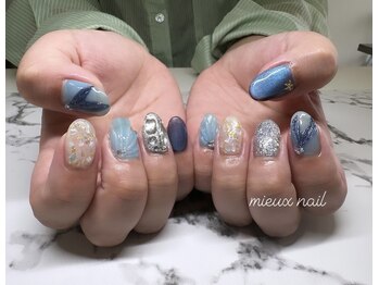 ミュー ネイル(mieux nail)/マーメイドネイル