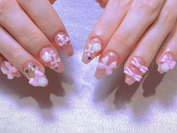 エムズ ネイルサロン(M2)/深爪長さだしワンホンネイル