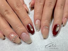 エスティロ(Estilo)/-ラメチェック×チェリーレッド-