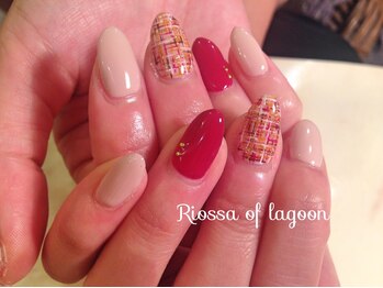 リオッサ オブ ラグーン(RIOSSA of Lagoon)/ベルベットカラー×ツイード