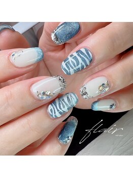 フレア(flair)/ホワイトゼブラ×マグネット