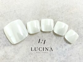 c-345 ホワイト艶パールネイル