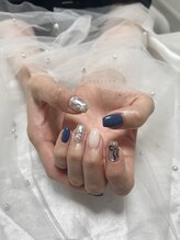 ヴィオリッシュ 大元店(VIOLISH)/blue × black ribbon