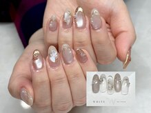 ホワイト(WHITE)の雰囲気（ニュアンス定額サンプルデザインあり◎当日のご予約大歓迎です♪）