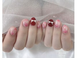 いちごミルクネイル