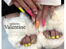 ネイルサロン ヴァレンタイン(nailsalon Valentine)/ネオンカラーネイル