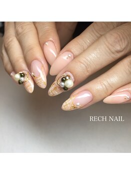 レッシュネイル サロンアンドスクール(RECH NAIL salon&school)/ベージュチェック