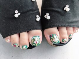 【foot】シャンデリアネイル♪