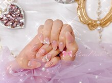 ワンホンネイル 新宿(Rumi Nail)/チークネイル/キラキラ/ワンホン