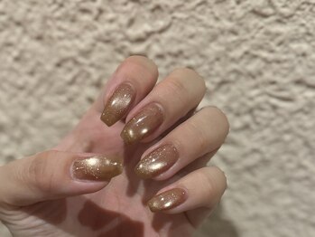 レア(Le'a)/ブラウン　マグネットネイル