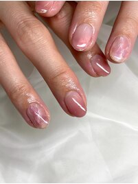 大理石風ネイル