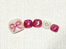 ネイルサロン ロゼプリュム/フットシンプルデザイン