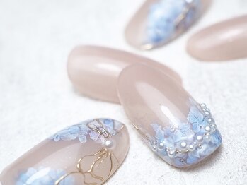 オトナネイル(otona nail)の写真/【一生に一度の大切なブライダルシーンに】ドレスはもちろん和装アートも＊爪をより美しく魅せる美爪ケア付