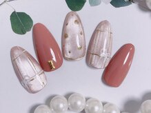 キラキラネイル 川口 南鳩ヶ谷店/可愛いチェック柄