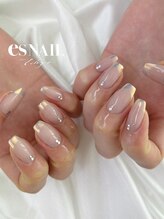 エスネイル 新宿西口店(es NAIL)/ミラーフレンチ