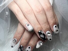 ブラックハートのモノトーン