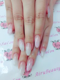 スカルプ　ラメグラデーション
