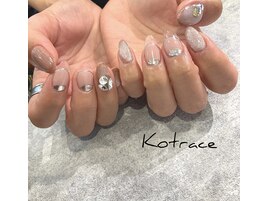 先端クリアネイル