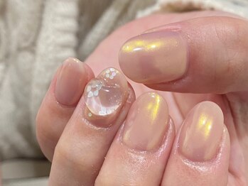 シェリーラメール 池袋店(cherie la mer)/オーロラフラワーネイル