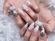 ダイアモンドネイルスタジオ 新宿店(Diamond Nail Studio)/チップ長さだしデザイン10 本