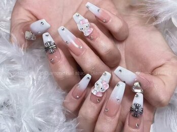 ダイアモンドネイルスタジオ 新宿店(Diamond Nail Studio)/チップ長さだしデザイン10 本