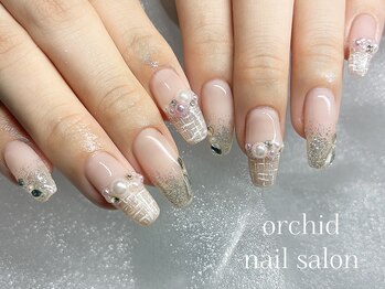 オーキッド(orchid)/ツイード×パール