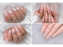 ラビッシュ(Lavish)の雰囲気(ワンホンネイル肌馴染み抜群のスキンカラーネイル)