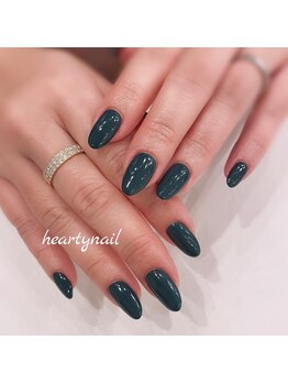 ハーティーネイル hearty nail 溝の口店/ダークカラーネイル